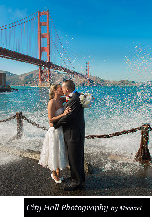 San Francisco's famous Fort Point - wedding photography