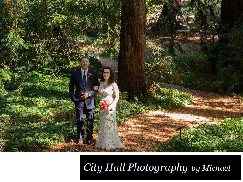 Botanical gardens wedding photography in San Francisco