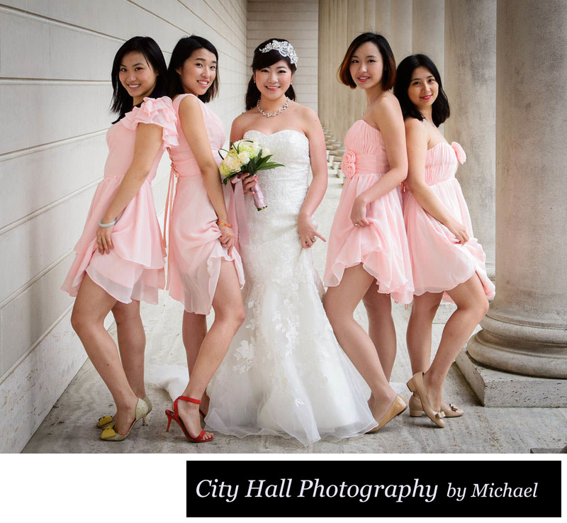 Asian Girls at the Legion of Honor in San Francisco posing for Photo