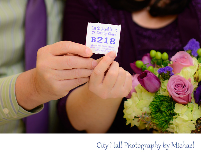 San Francisco County Clerk Marriage number