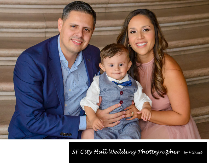 Family Portrait Photography at SF City Hall