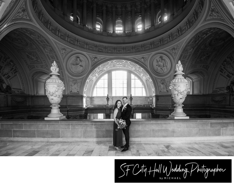 Black and White Wedding Photography in San Francisco, California