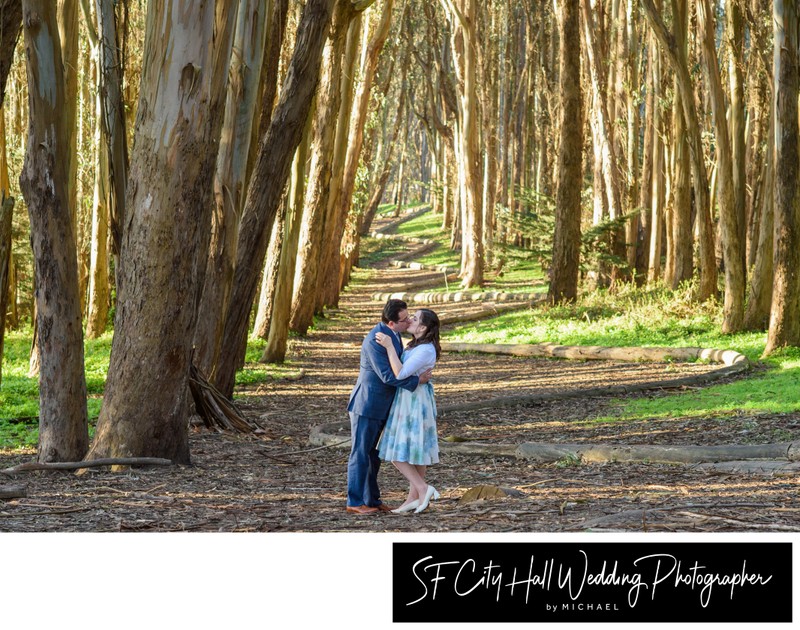 Engagement Portrait Session in the Presidio of San Francisco