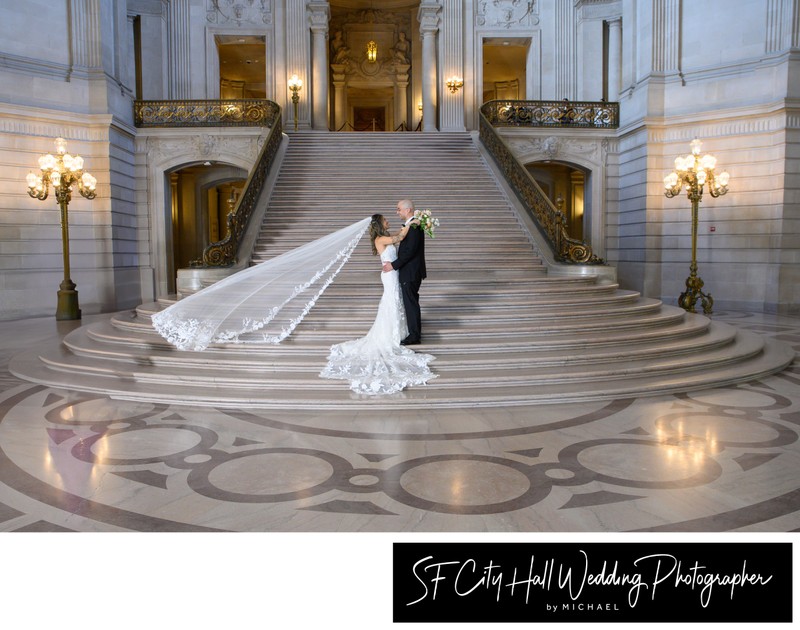 Grand Staircase professional wedding photography at SF City Hall Grand Staircase professional wedding photography at SF City Hall
