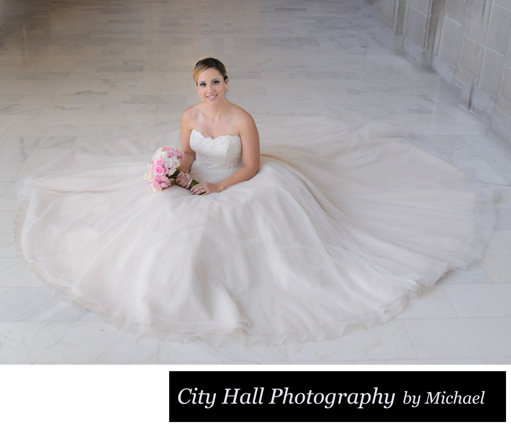 Wedding Photographer San Francisco City Hall - Bride Cupcake