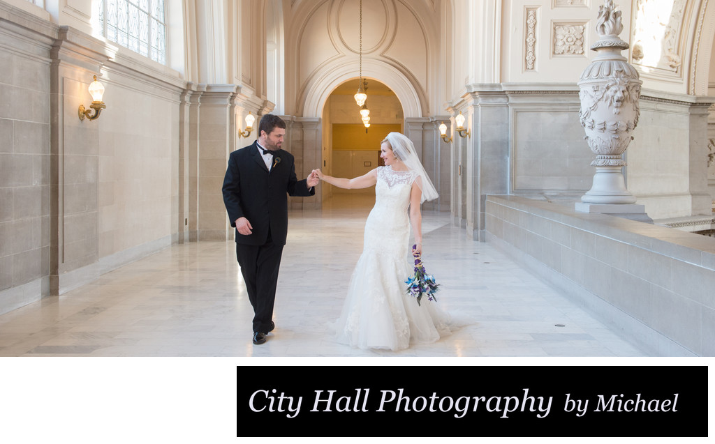 City Hall Wedding Walk on the 4th floor North Gallery