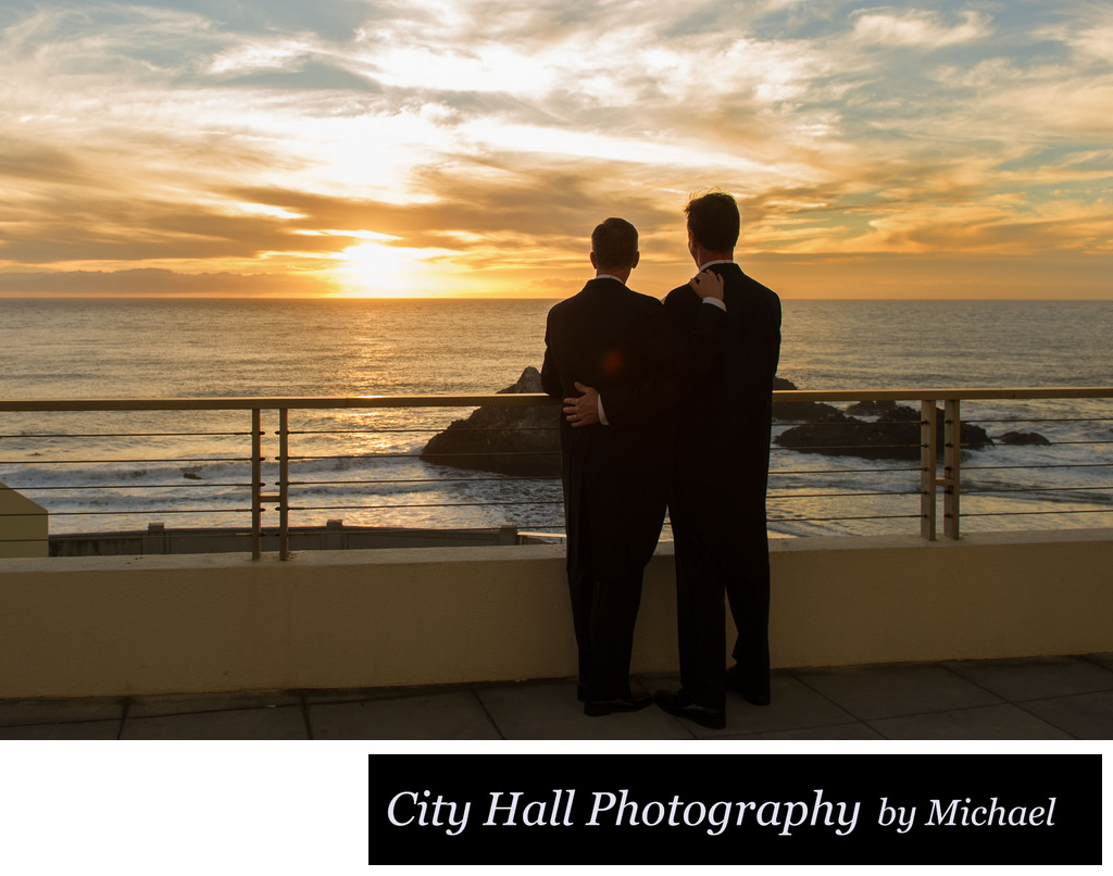 Cliff House LGBTQ Wedding and City Hall Ceremony