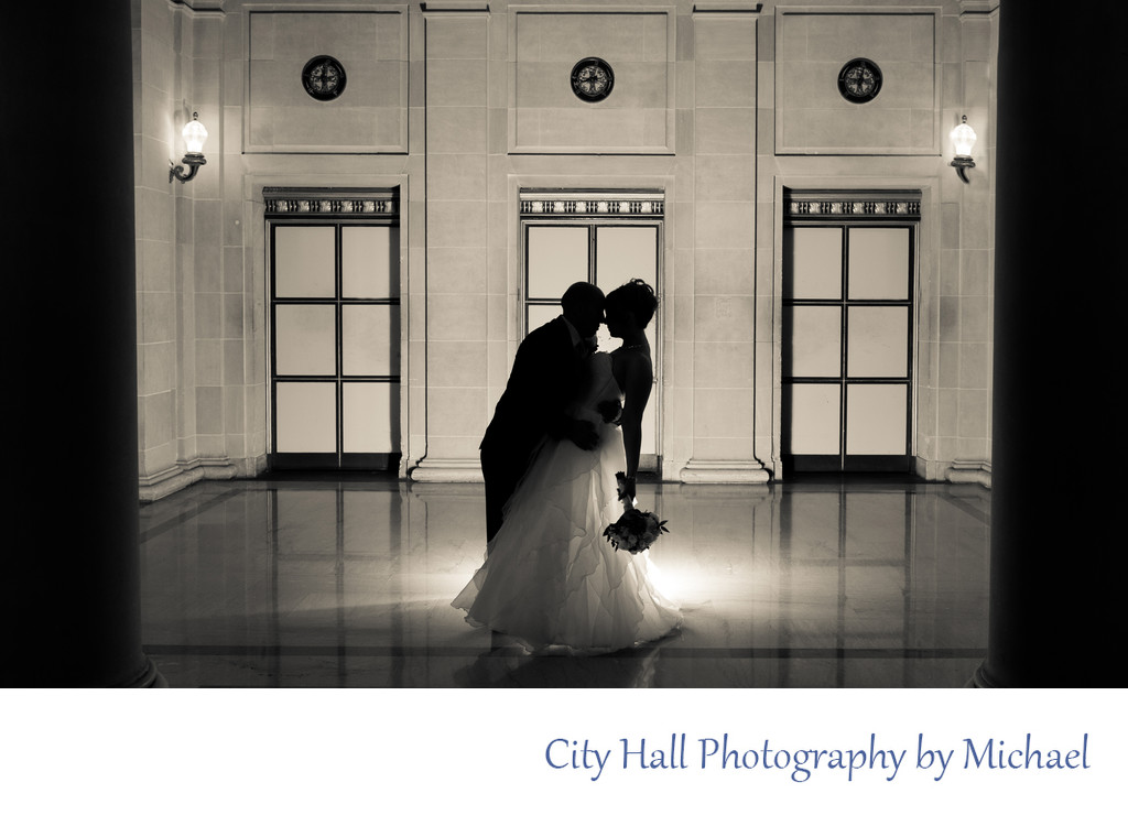 Dramatic SF City Hall Wedding Photography Image