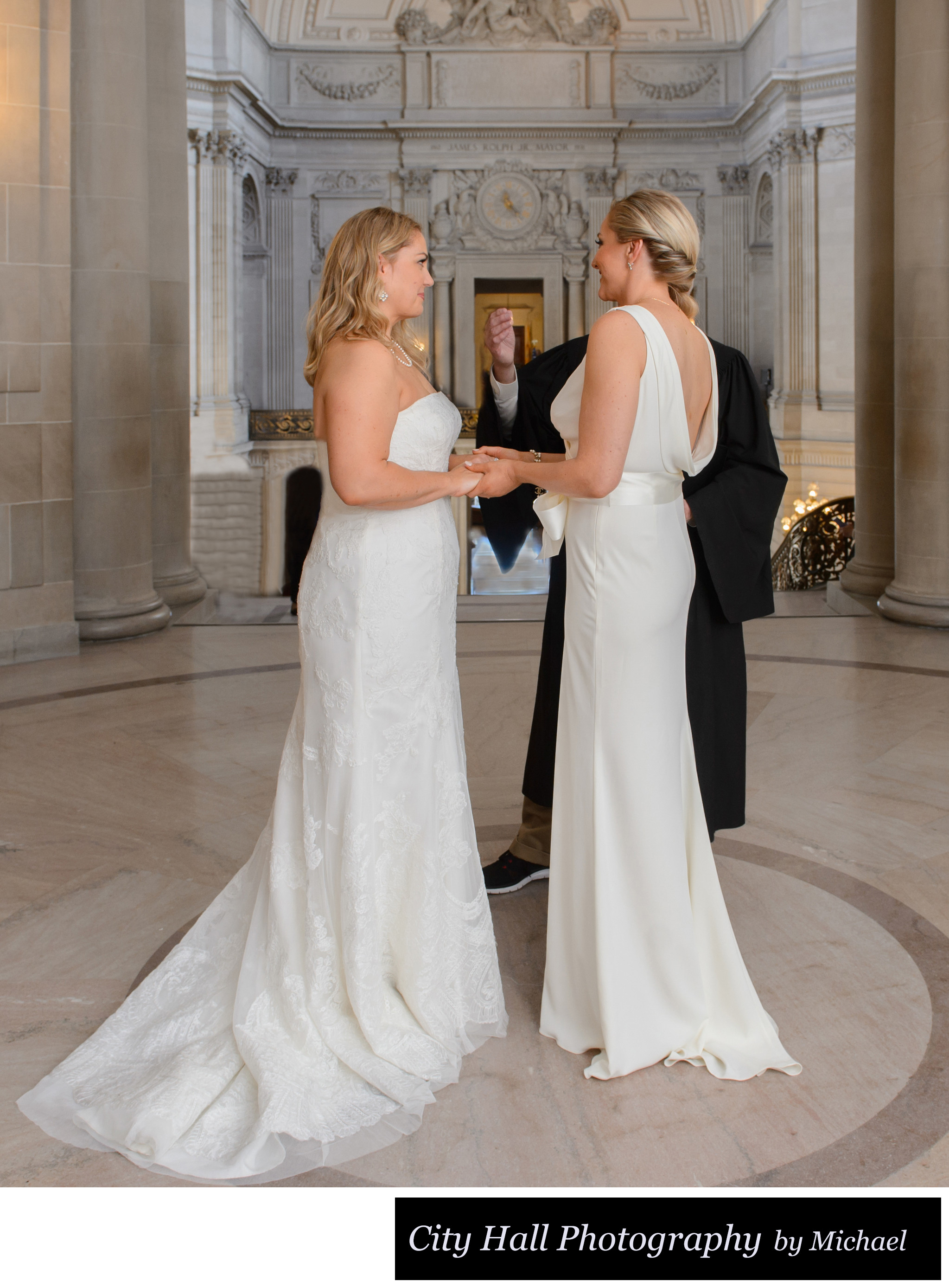 Same Sex Marriage Ceremony In The Rotunda San Francisco City Hall