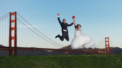 wedding photography at Golden Gate Bridge - San Francisco