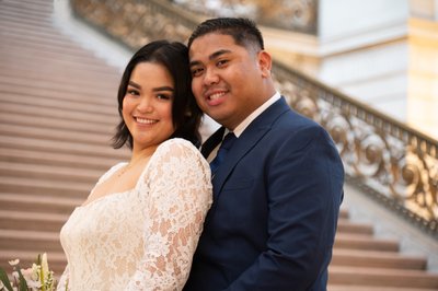 Close up image taken by city hall wedding photographer