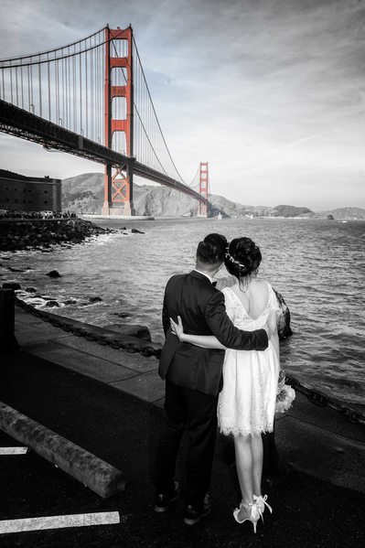 Fort Point Wedding Photography - Golden Gate Bridge