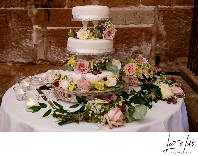 Curradine Barns Wedding Photography cake