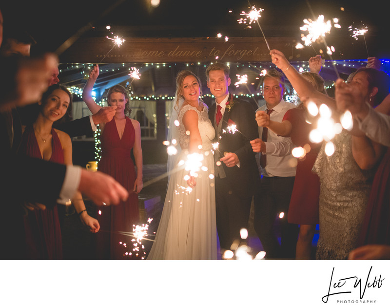 Stanbrook Abbey Wedding Photography Sparklers