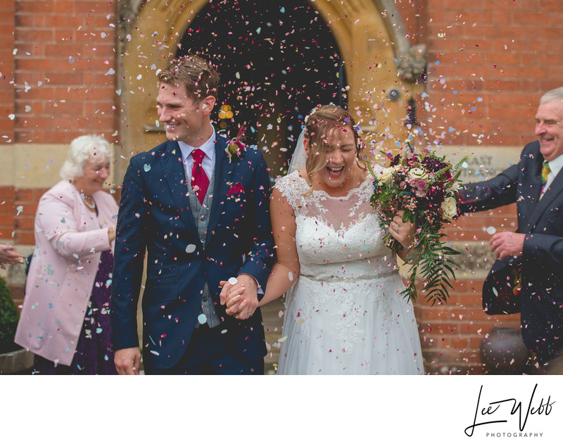 Confetti Photos Stanbrook Abbey Worcestershire