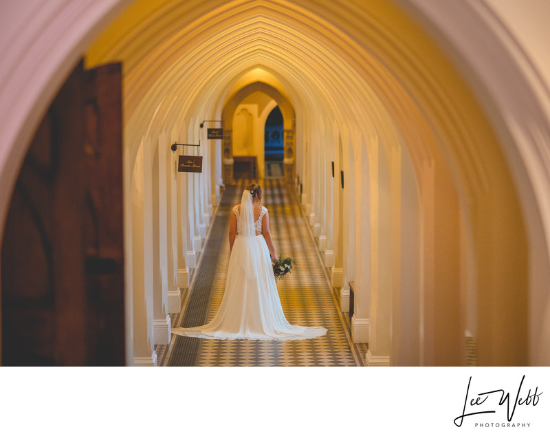 Stanbrook Abbey Wedding Photography Cloisters