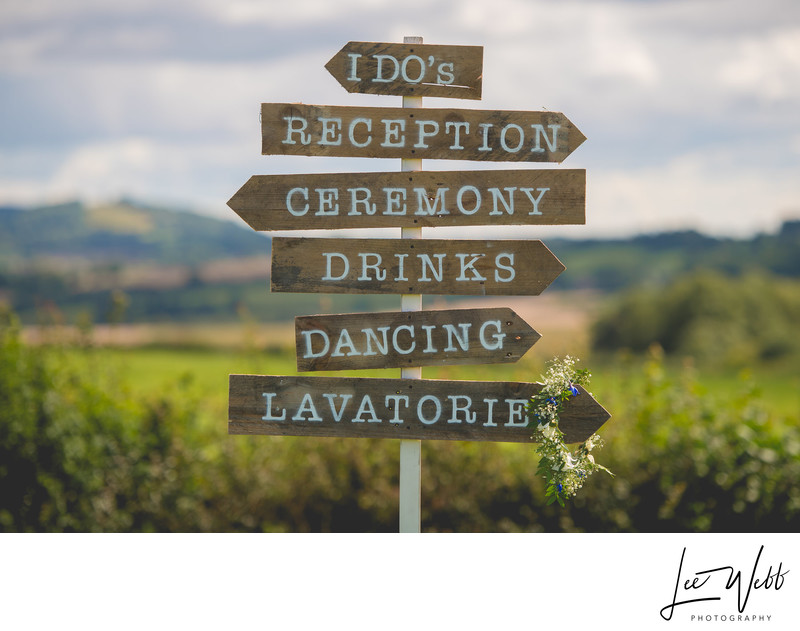 Wedding Sign Ideas Worcestershire Photography 