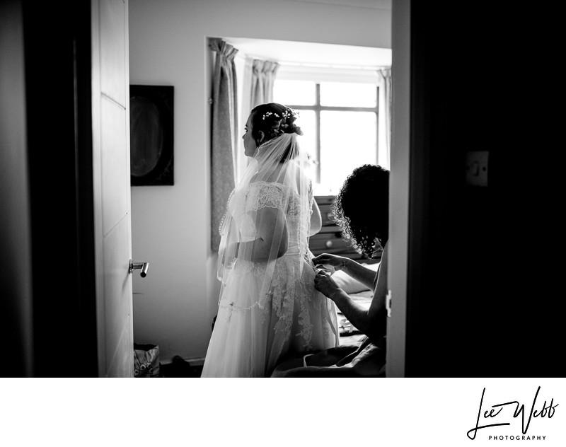 Documentary Wedding Photography Bride Dress