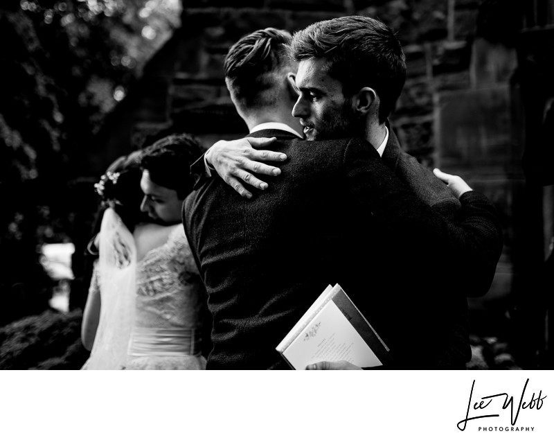 Black and White Wedding Photography Worcestershire