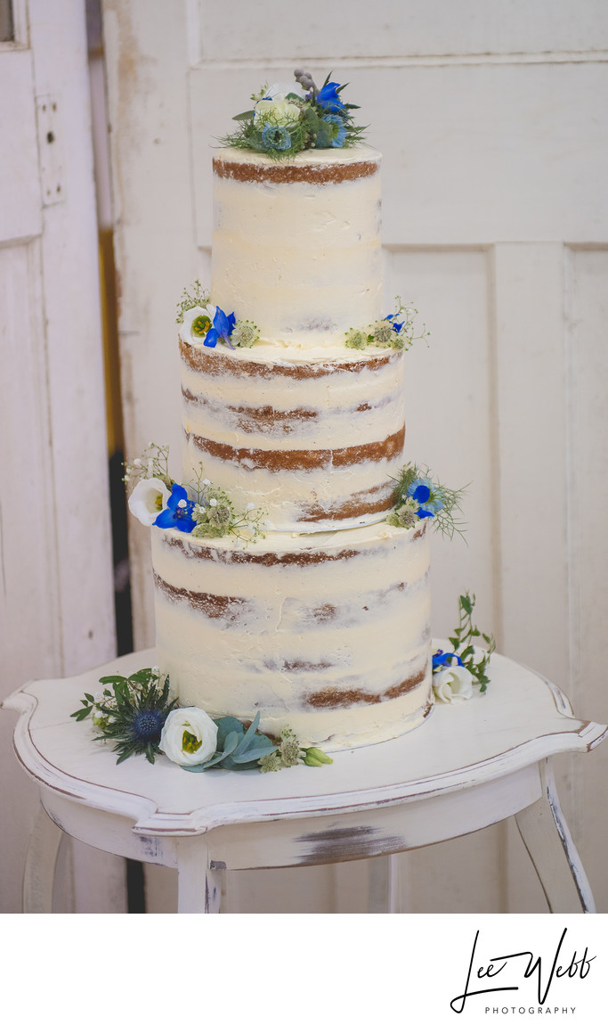 Semi Naked Wedding Cake Kidderminster