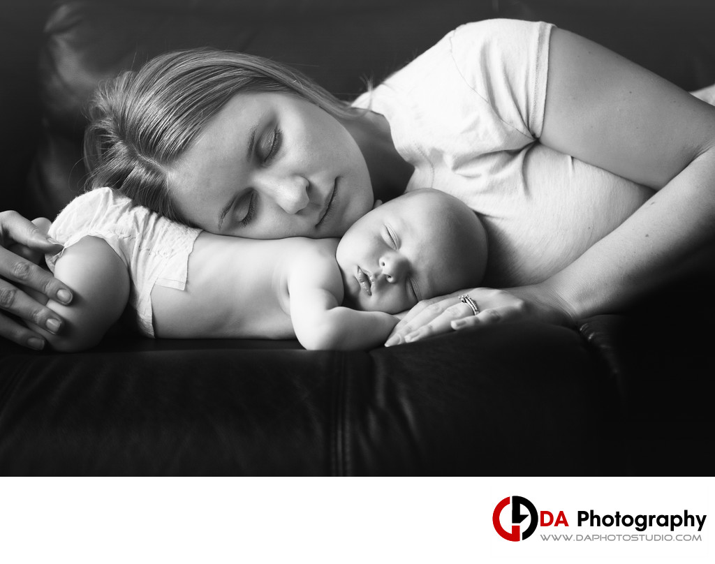Mommy and Newborn Baby Photos in Sutton