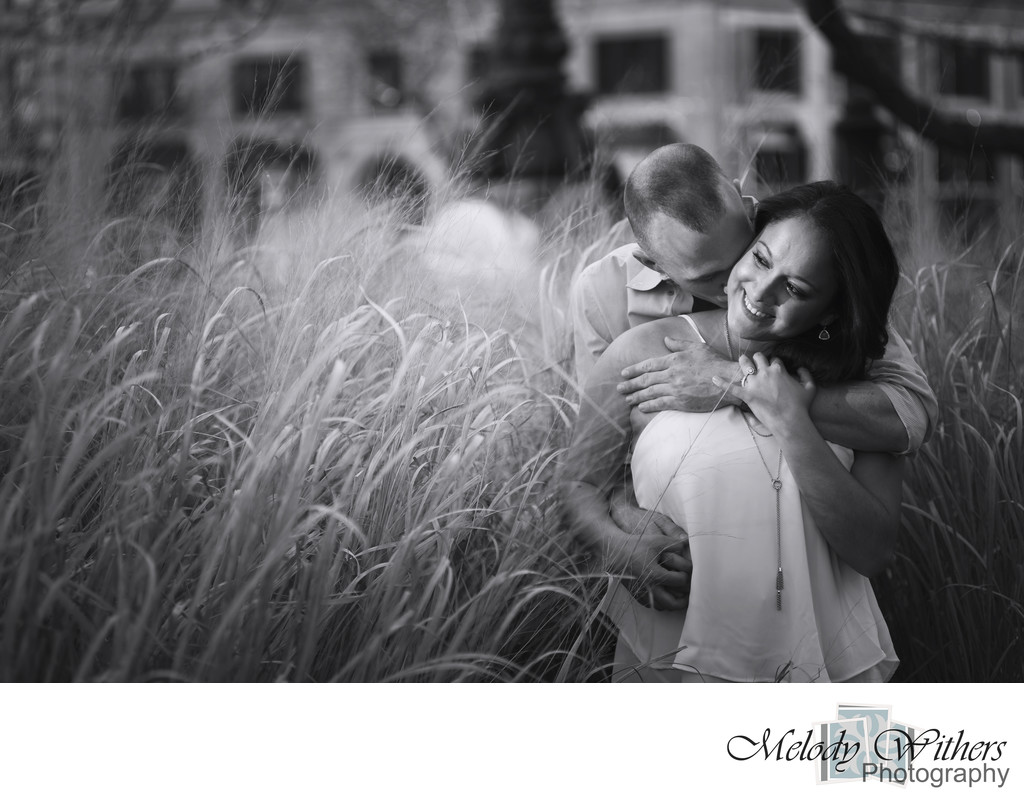 Evening Downtown Indianapolis Engagement