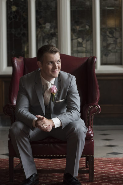 Groom at the Columbia Club