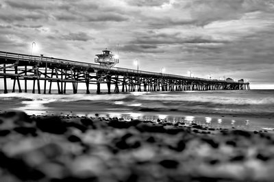 Fine Art Black And White Photography of San Clemente Pier