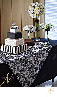 wedding cake at Shamrock Community Center