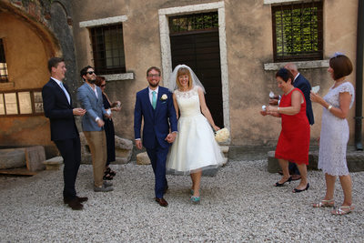 Wedding confetti in Torri del Benaco
