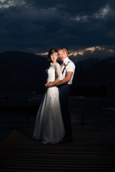 Lisa and Josh, Night Photos  Lake Garda, Malcesine