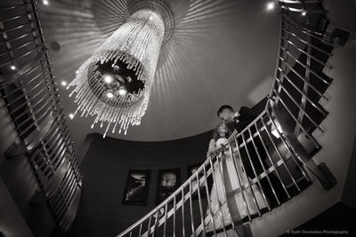 Staircase at Stanley House Wedding Photograph