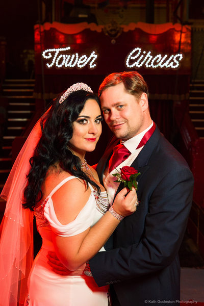Bride & Groom in the Blackpool Tower Circus