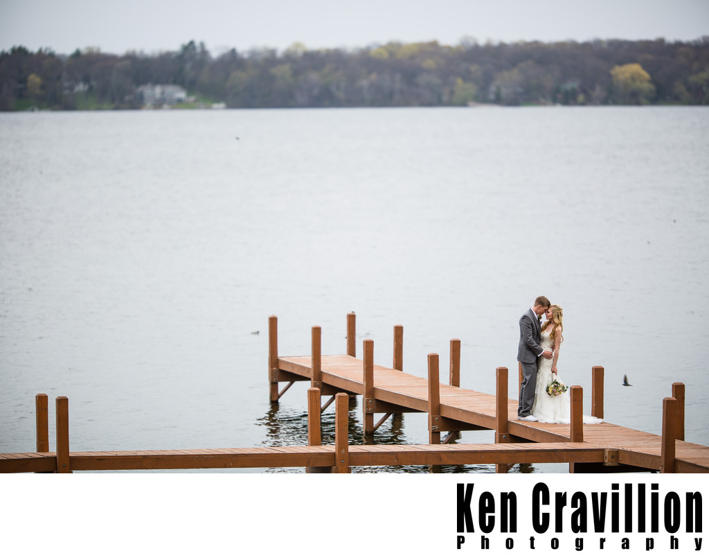 Heidel House Green Lake Dock Wedding Photograph