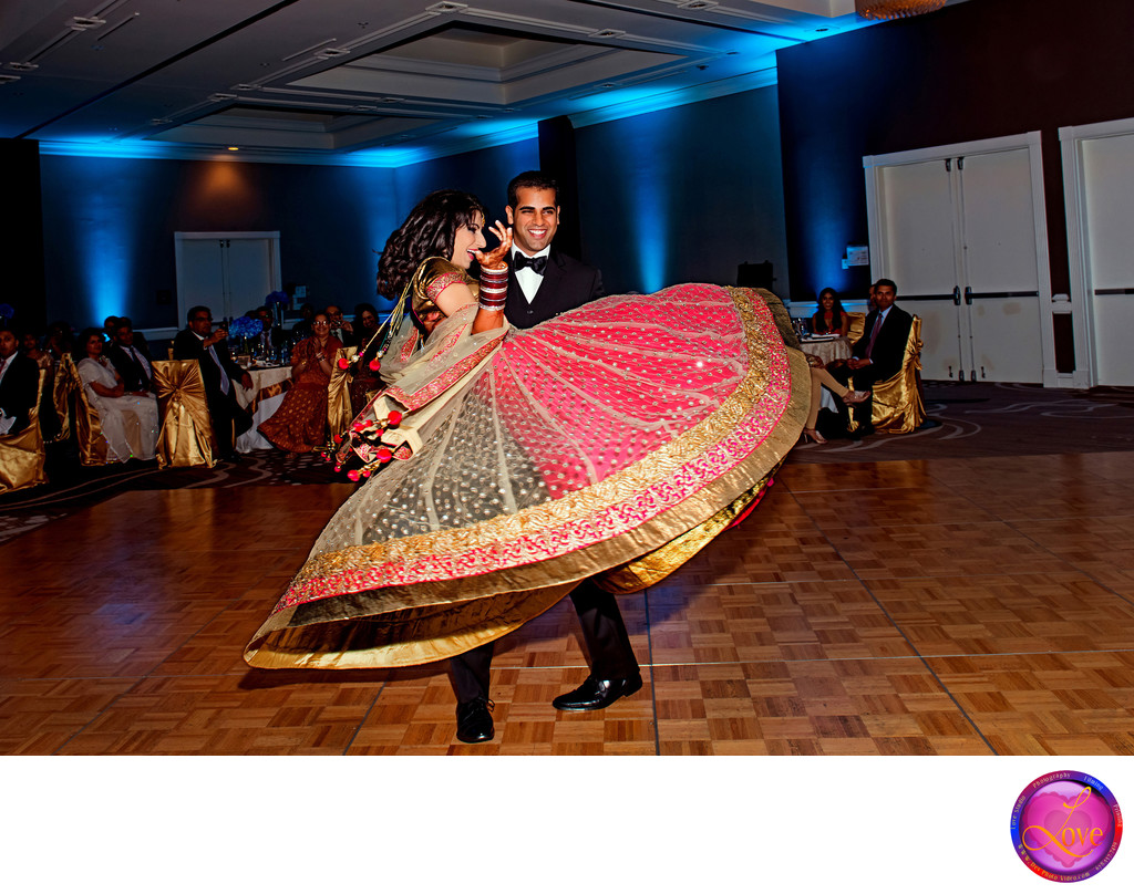 Amazing Dance Indian Wedding Reception Photographer GA