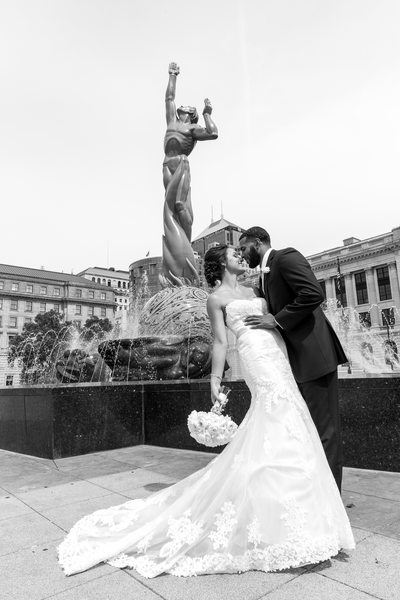 Amazing Wedding Photo in Downtown Cleveland