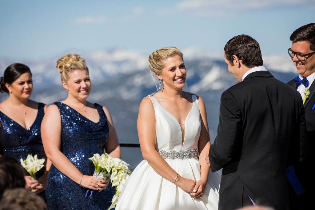 Palisades Tahoe High Camp Wedding Ceremony Photographer