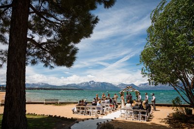 Lakeside Beach Wedding Photos