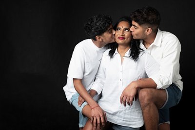 Sons Kissing Mum