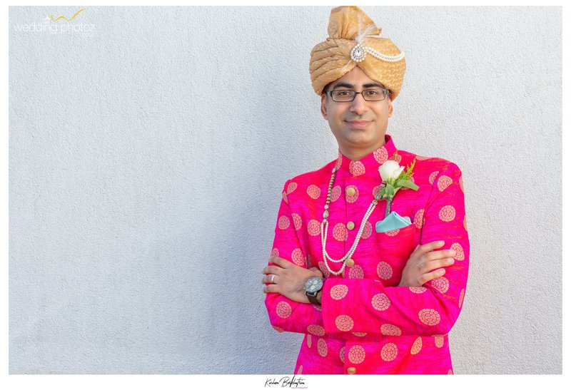 pagh turban indian groom portrait