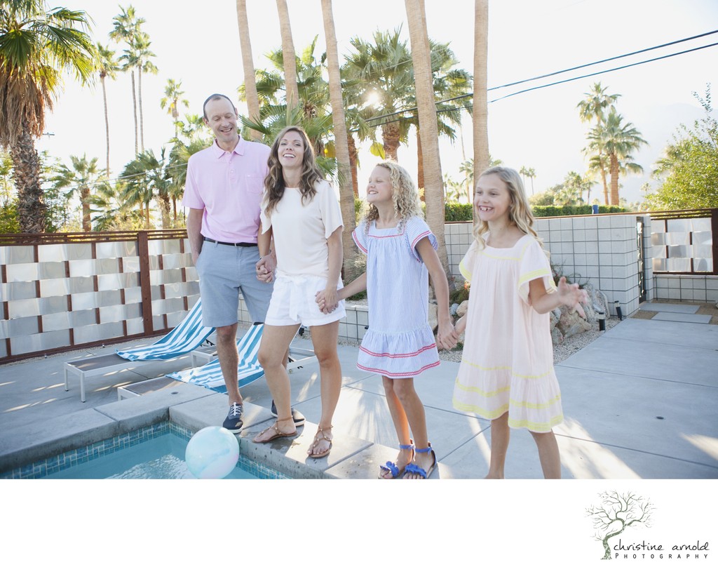 Lifestyle and candid family photo session, Palm Springs