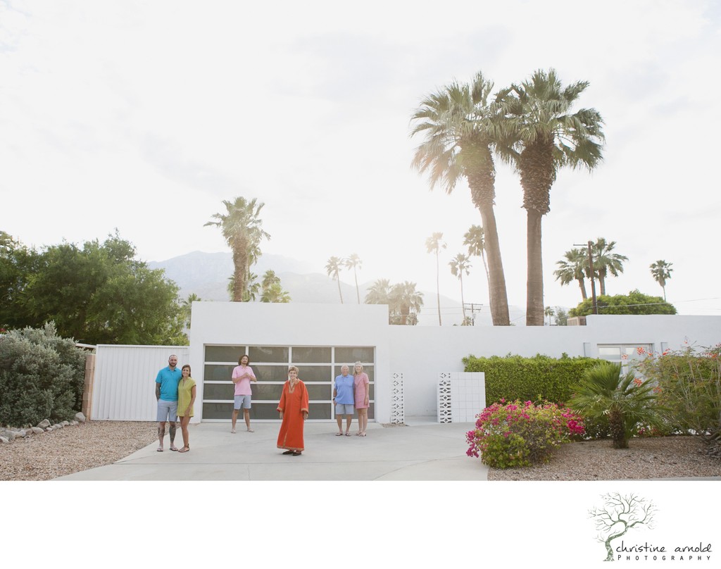 Mid-Century Palm Springs family photography