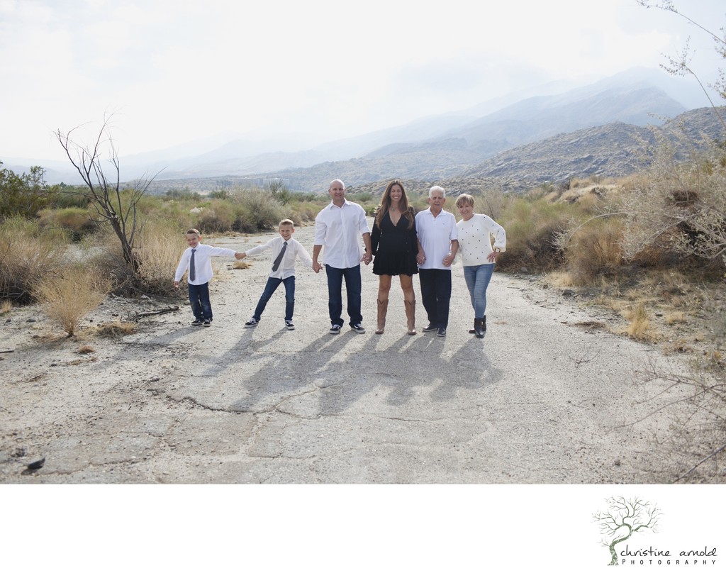 Desert family photo session in South Palm Springs