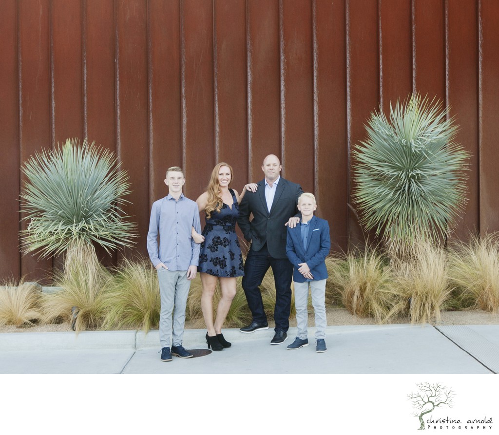Casual and fun family photos at Arrive in Palm Springs