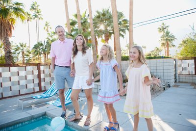 Lifestyle and candid family photo session, Palm Springs