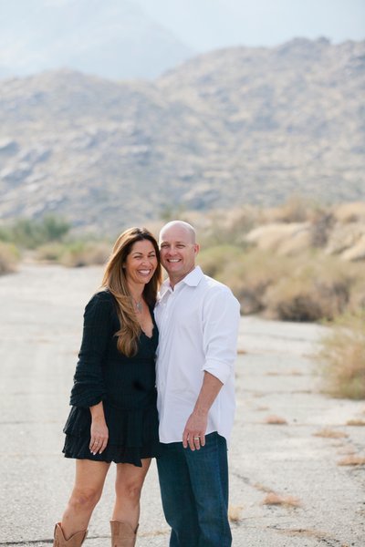 beautiful couples portraits outdoors in Palm Springs Ca