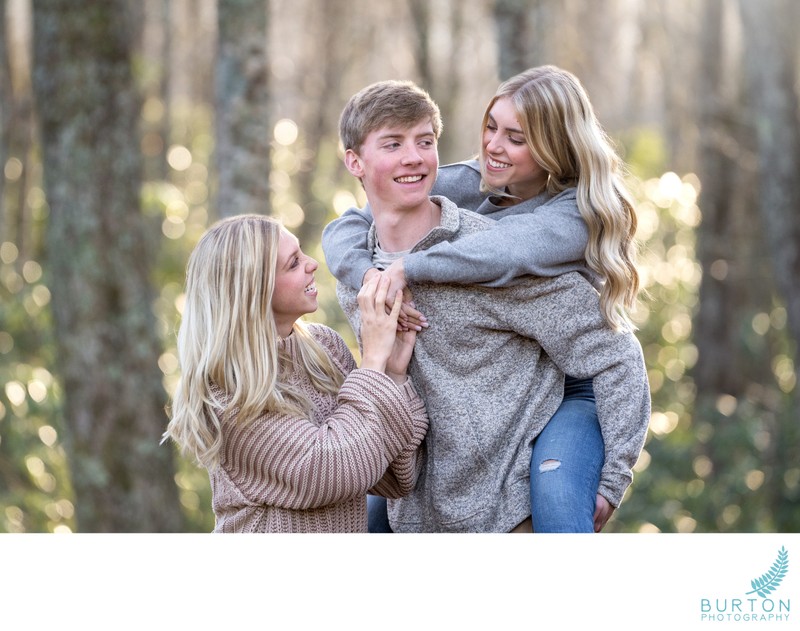 Candid Teen Family Portrait | Boone, NC Candid Teen Family Portrait | Boone, NC