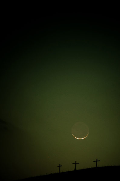 Blue Ridge Parkway Scenic Photographer Crescent Moonset