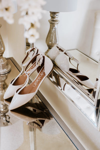 Flat bride's shoes