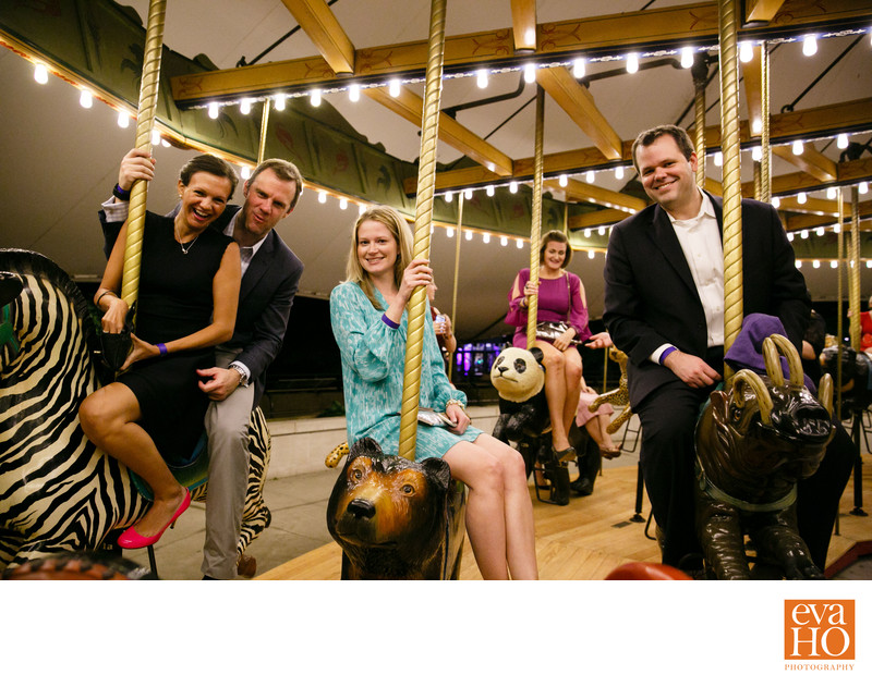 Guests of Zoo-ologie Enjoying Merry-Go-Round RIdes